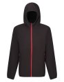 Heren Hooded Fleece Vest Regatta TRF690 zwart-rood